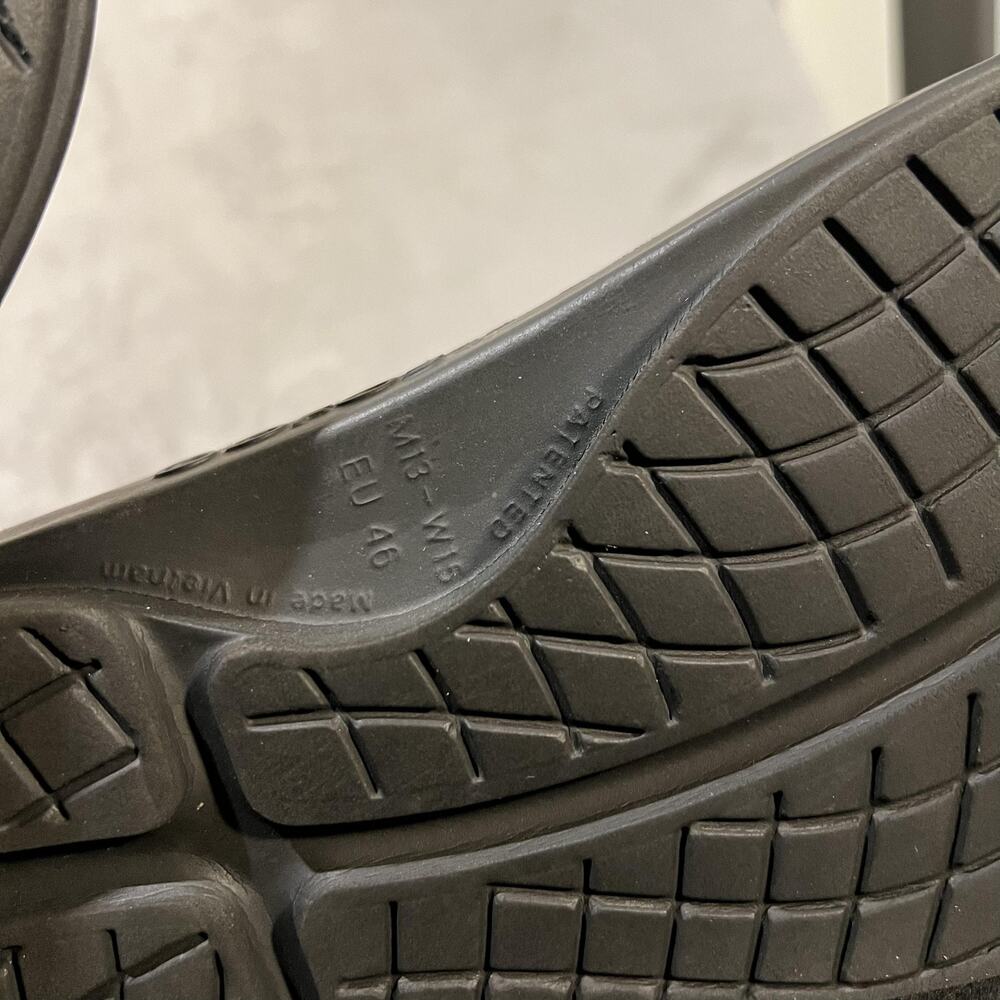 Oofos OOahh Slide Shoes Mens Size 13 Black Recovery Sandals Comfort - Picture 5 of 10